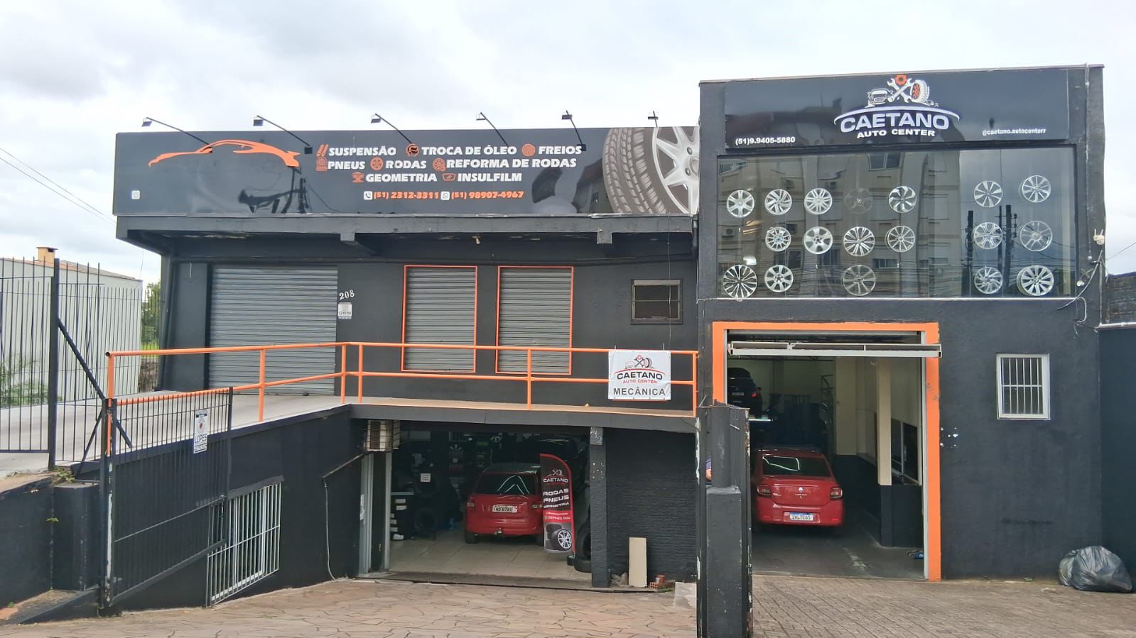 Fachada da Caetano Auto Center na Av. Caxias do Sul, em São Leopoldo